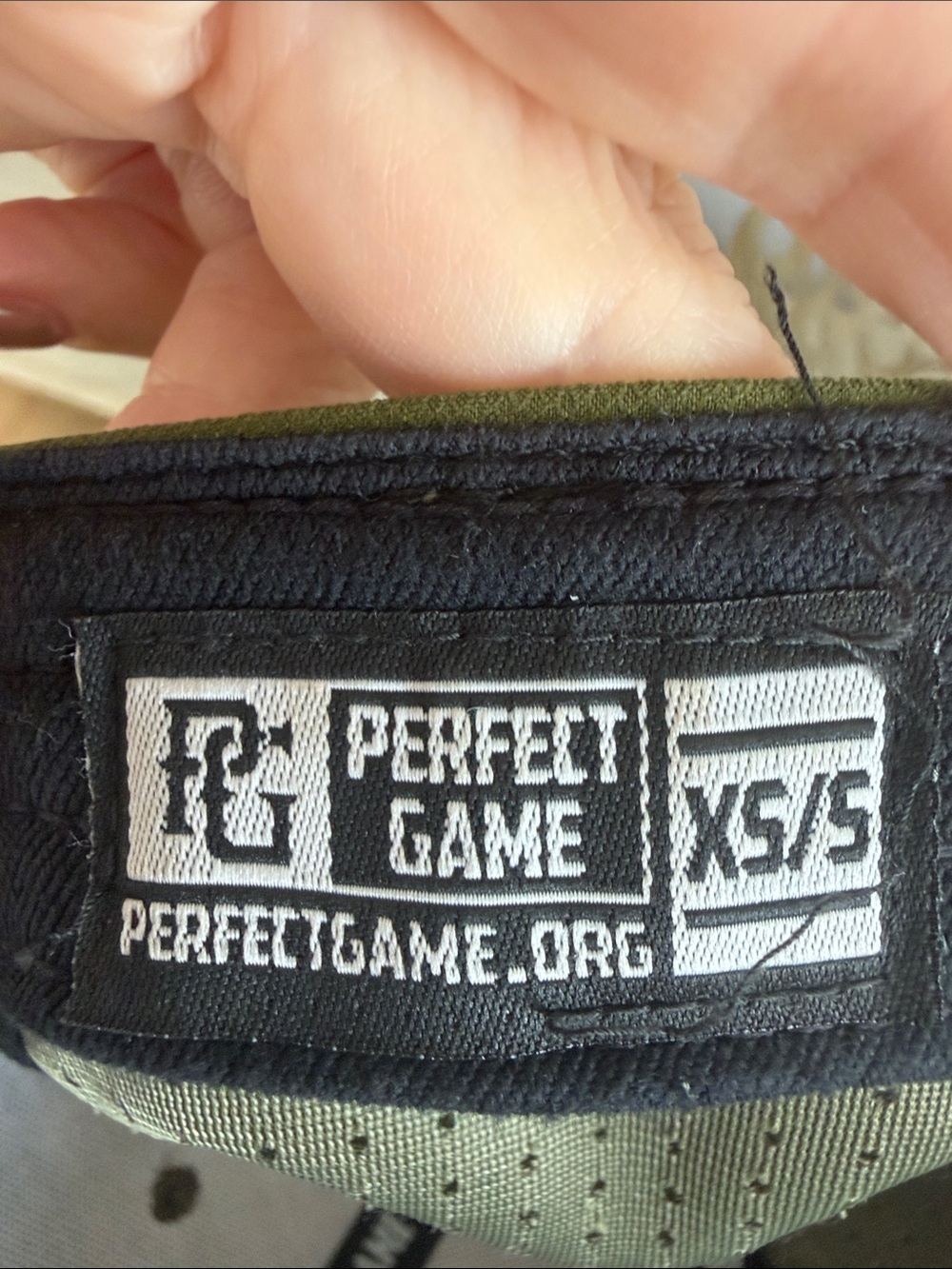 Perfect Game PG Hat with American Flag Patch XS/S - Picture 5 of 5